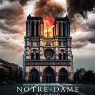 Plakat DKF Klaps - Notre-Dame płonie 