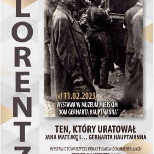 Plakat Wystawa „Profesor Lorentz – ten, który uratował Matejkę i Hauptmanna”