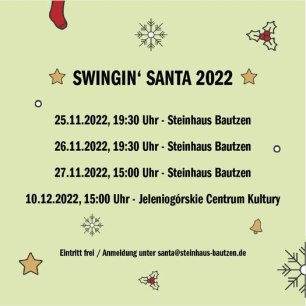 Plakat Koncert Świąteczny - Swingin' Santa