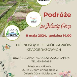 Plakat Podróże po Jeleniej Górze - Dolnośląski Zespół Parków Krajobrazowych