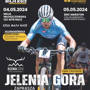 Plakat Rowerowy Weekend w Jeleniej Górze - Trophy Maja Włoszczowska MTB Race 2024