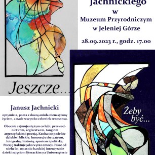 Plakat Wieczór poetycki Janusza Jachnickiego