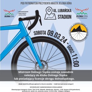 Plakat Otwarte Mistrzostwa Dolnego Śląska w kolarstwie przełajowym 