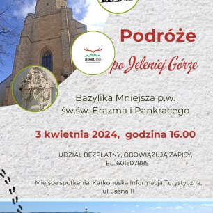 Plakat Podróże po Jelenie Górze - Bazylika Mniejsza pw. św. Erazma i Pankracego